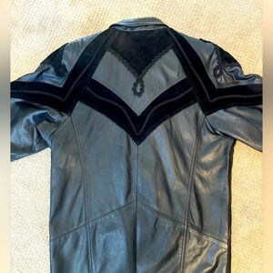 Vintage 80's Black Leather Winlet Jacket with Suede Detailing 🖤 🐦‍⬛ $$ sites